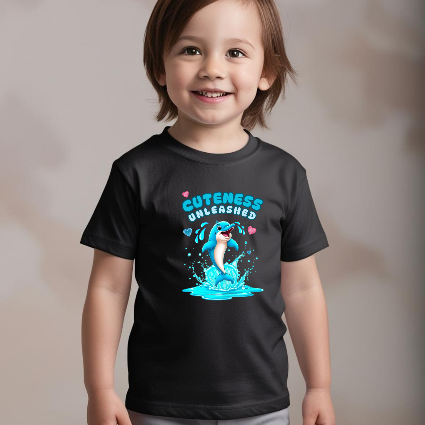 Cuteness Unleashed T-Shirt – Fun & Adorable Dolphin Tee for Kids