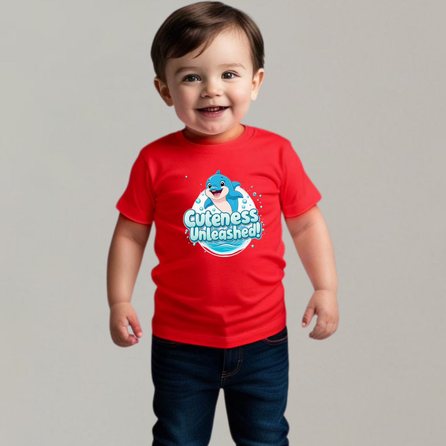 Cuteness Unleashed T-Shirt – Fun & Adorable Dolphin Tee for Kids