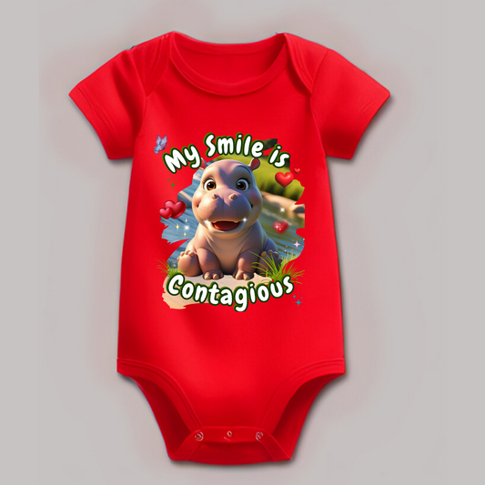 My Smile is Contagious - Unisex Baby Romper