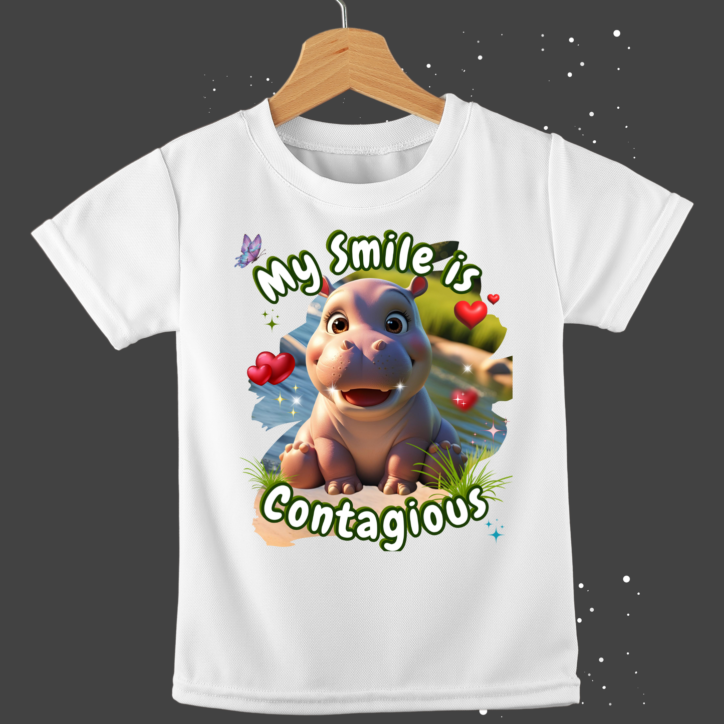 My Smile is Contagious - Baby T-Shirt -Boys