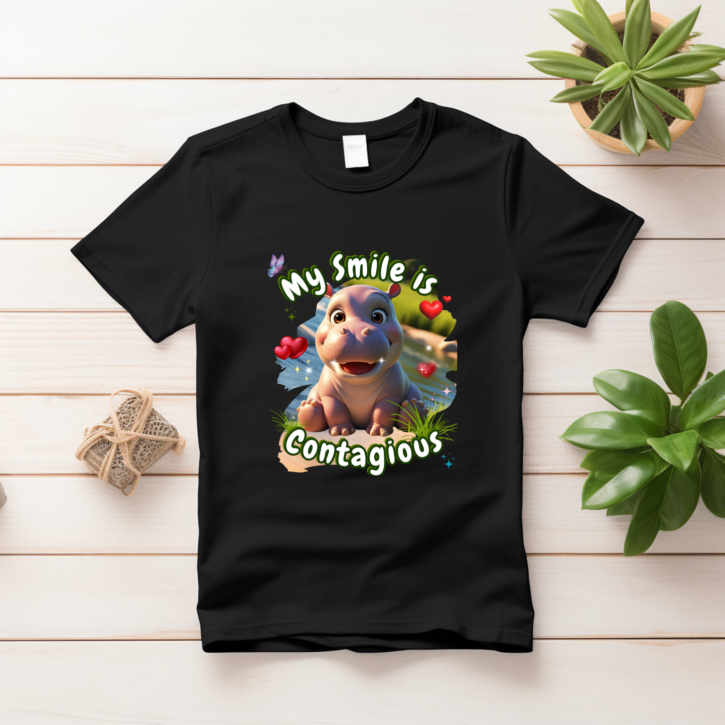 My Smile is Contagious - Baby T-Shirt -Boys