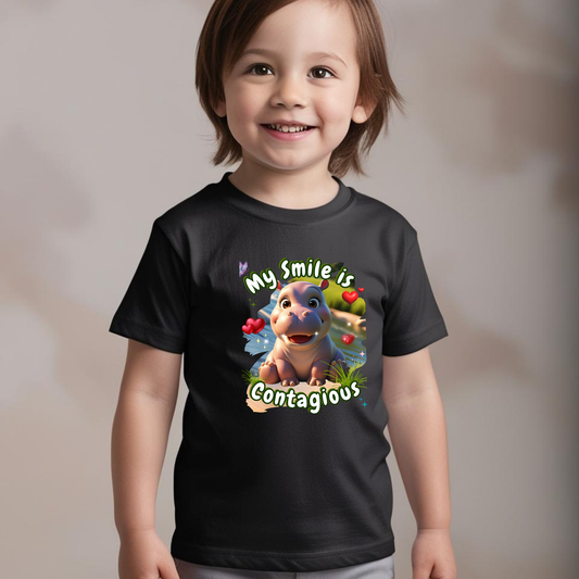 My Smile is Contagious - Baby T-Shirt -Boys