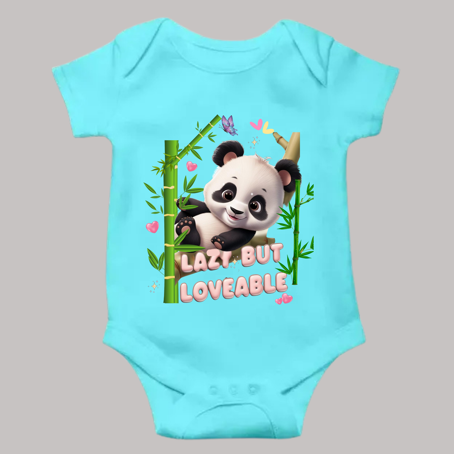 Lazy but Lovable Panda Romper | 100% Cotton Baby Wear | Made in India