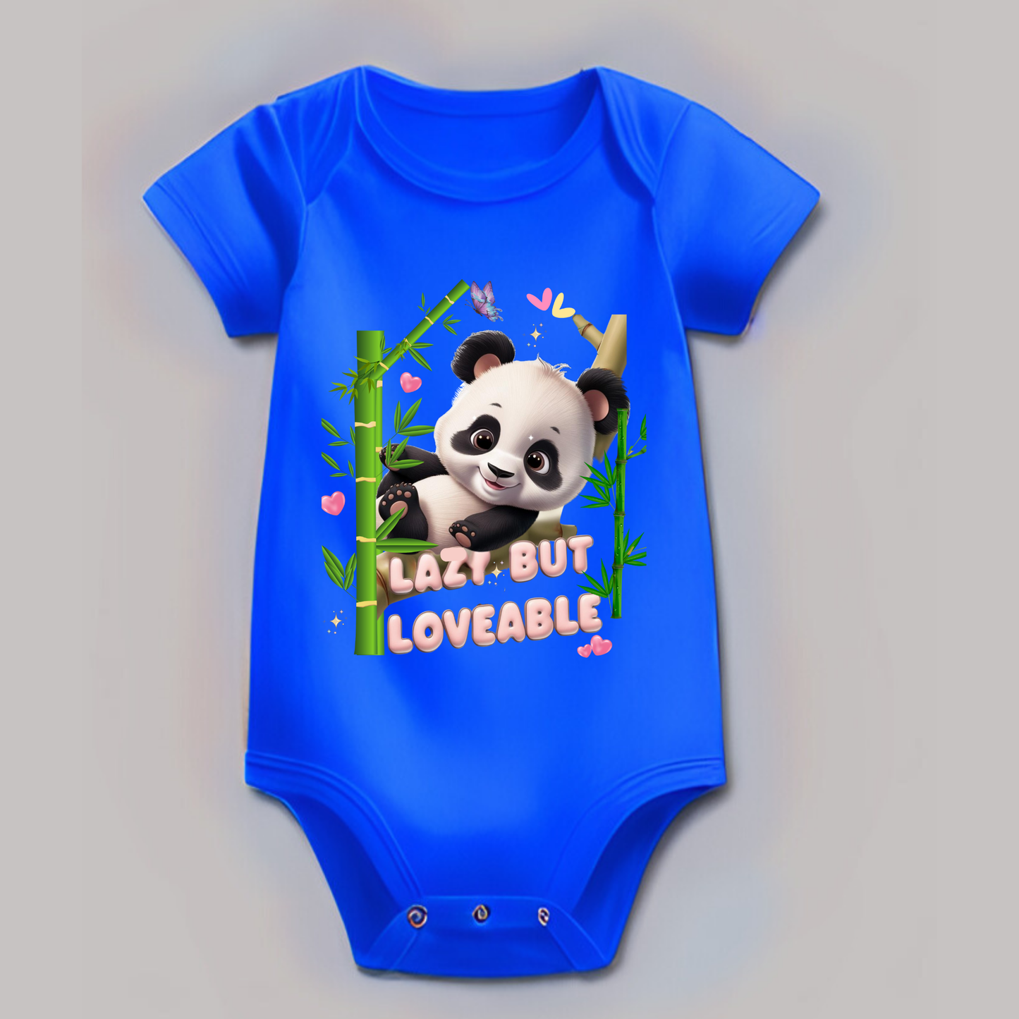 Lazy but Lovable Panda Romper | 100% Cotton Baby Wear | Made in India
