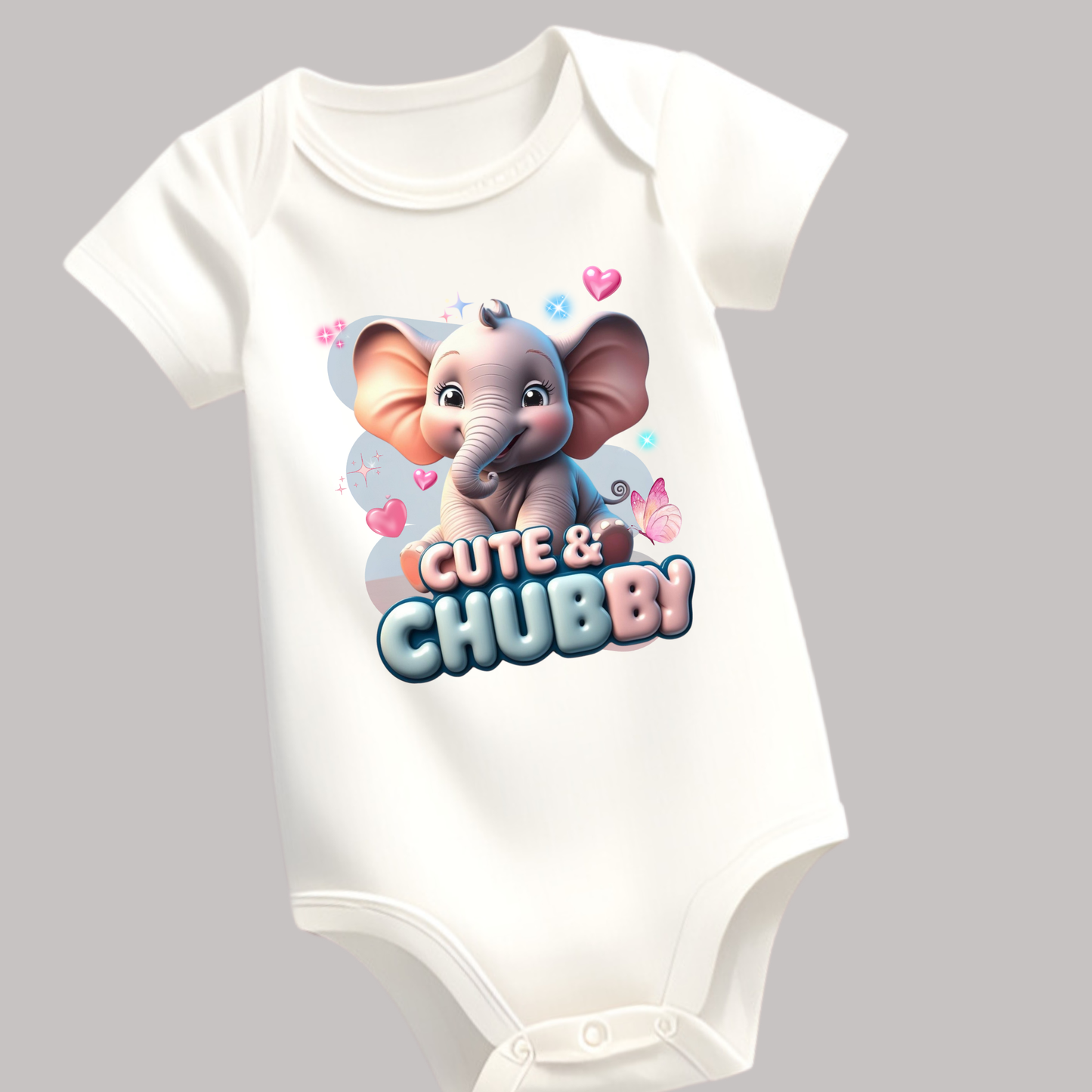 Cute and Chubby - Baby Elephant Romper | 100% Cotton | Made in India