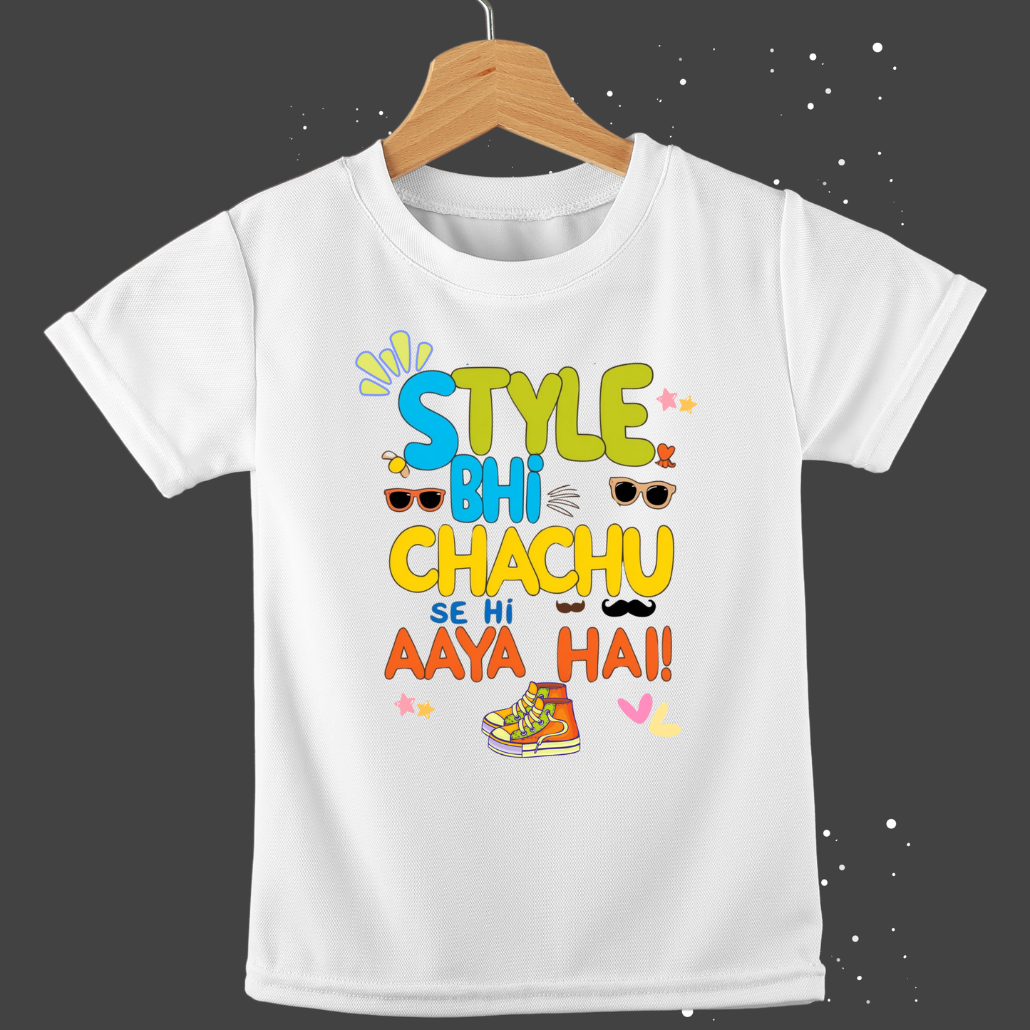 Style bhi Chachu se hi aaya hai โ Cool Toddler T-shirt