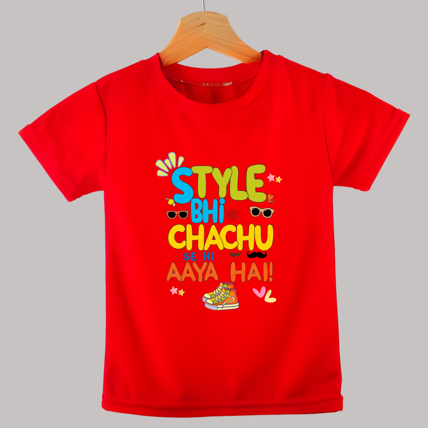 Style bhi Chachu se hi aaya hai โ Cool Toddler T-shirt