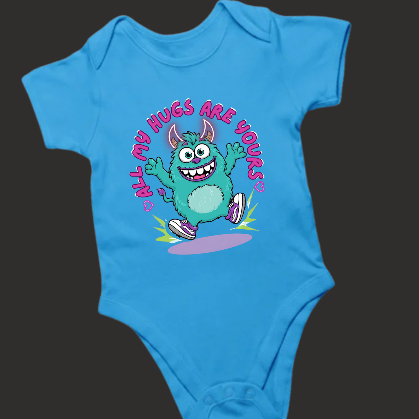 All My Hugs Are Yours – Soft Baby Romper - Unisex
