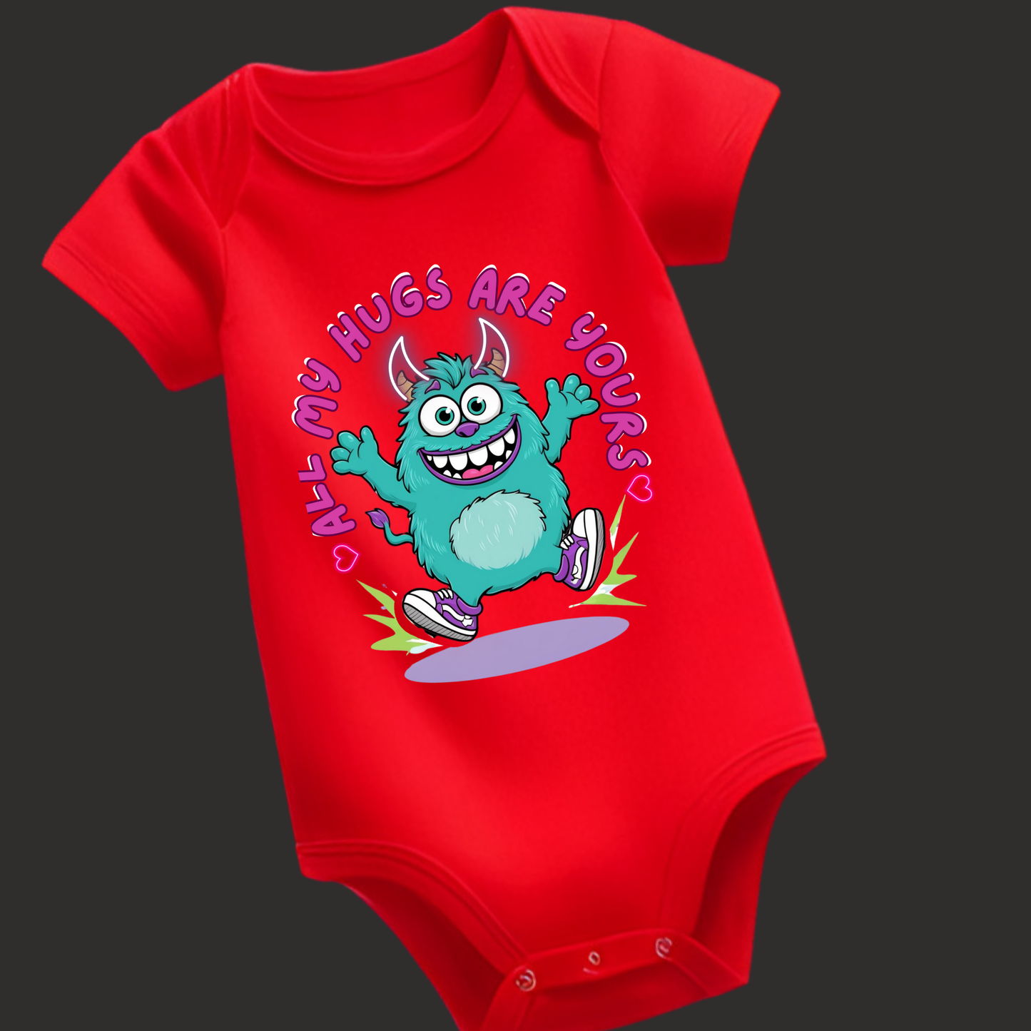 All My Hugs Are Yours – Soft Baby Romper - Unisex