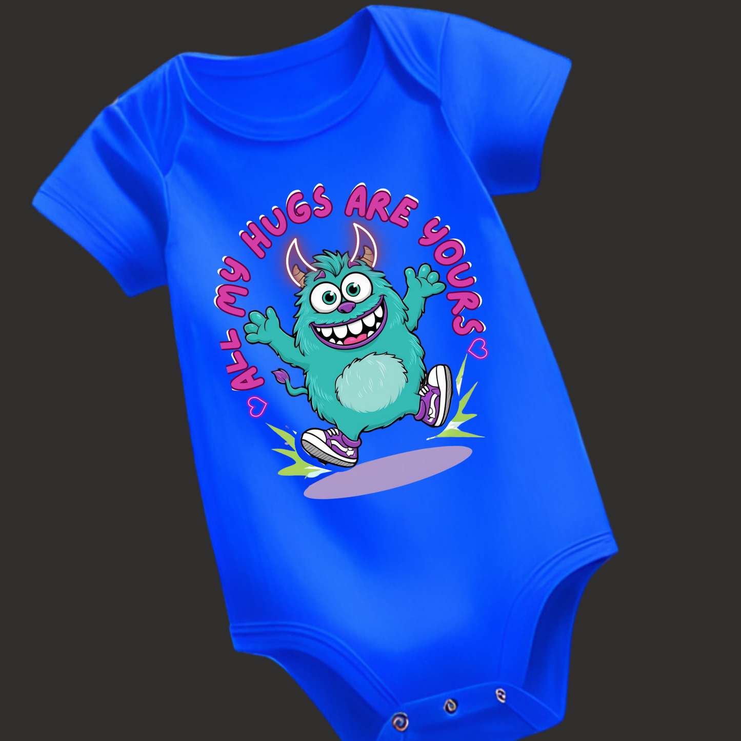 All My Hugs Are Yours – Soft Baby Romper - Unisex