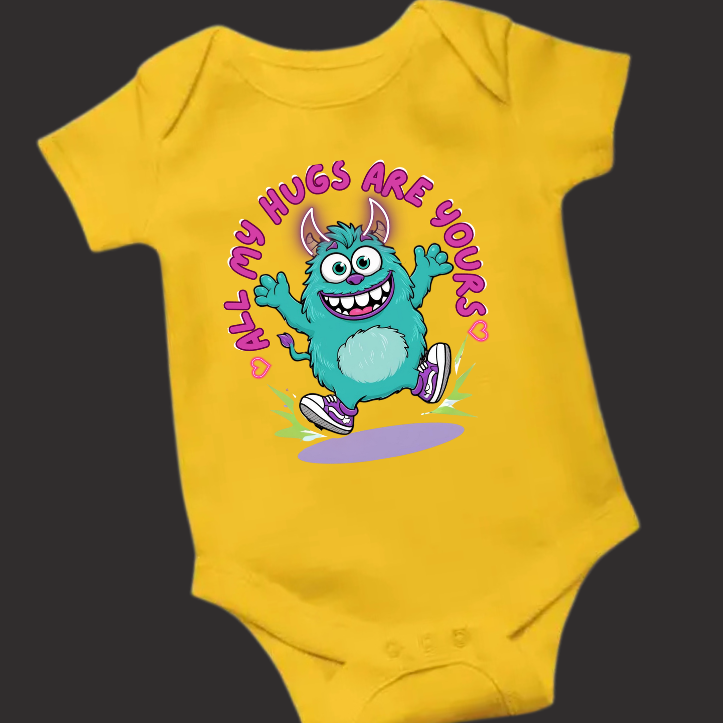 All My Hugs Are Yours – Soft Baby Romper - Unisex