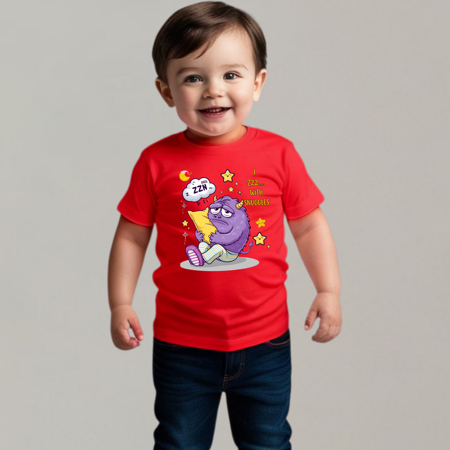 I Zzz.... with Snuggles – Cozy Kids T-Shirt