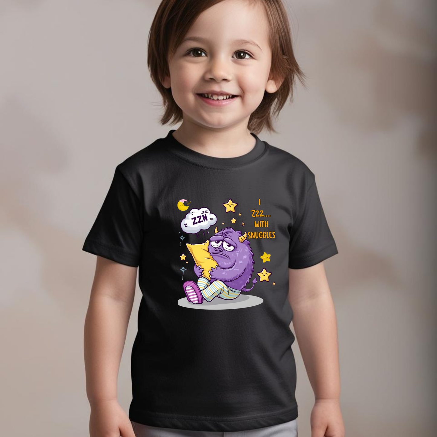 I Zzz.... with Snuggles – Cozy Kids T-Shirt