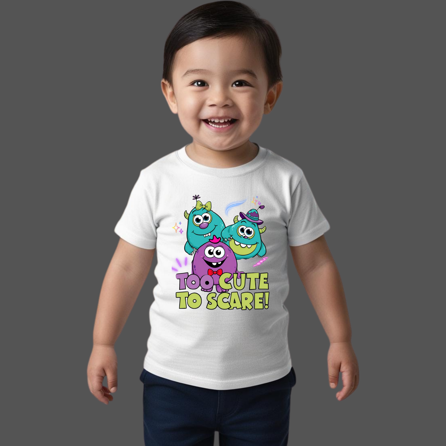 Too Cute to Scare – Adorable Kids T-Shirt