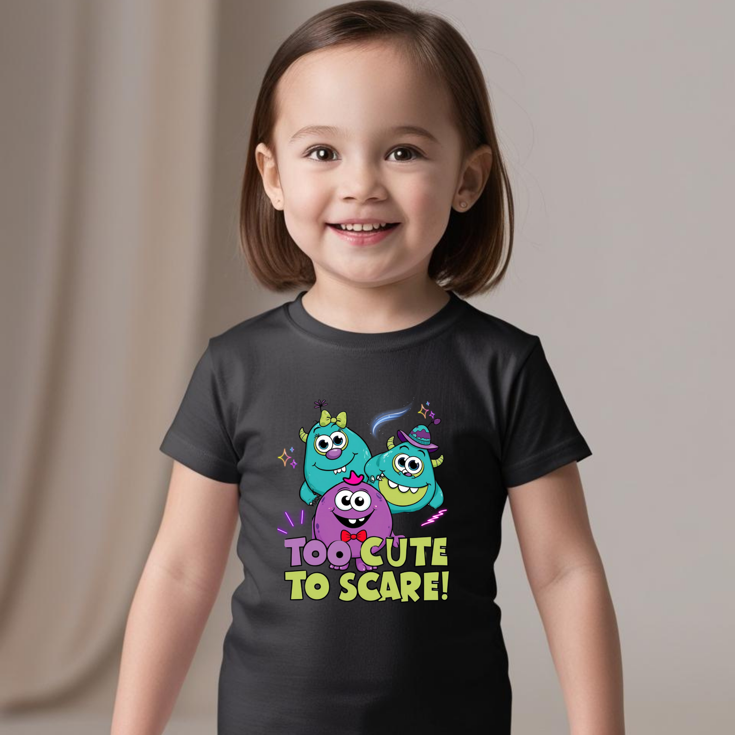 Too Cute to Scare – Adorable Kids T-Shirt