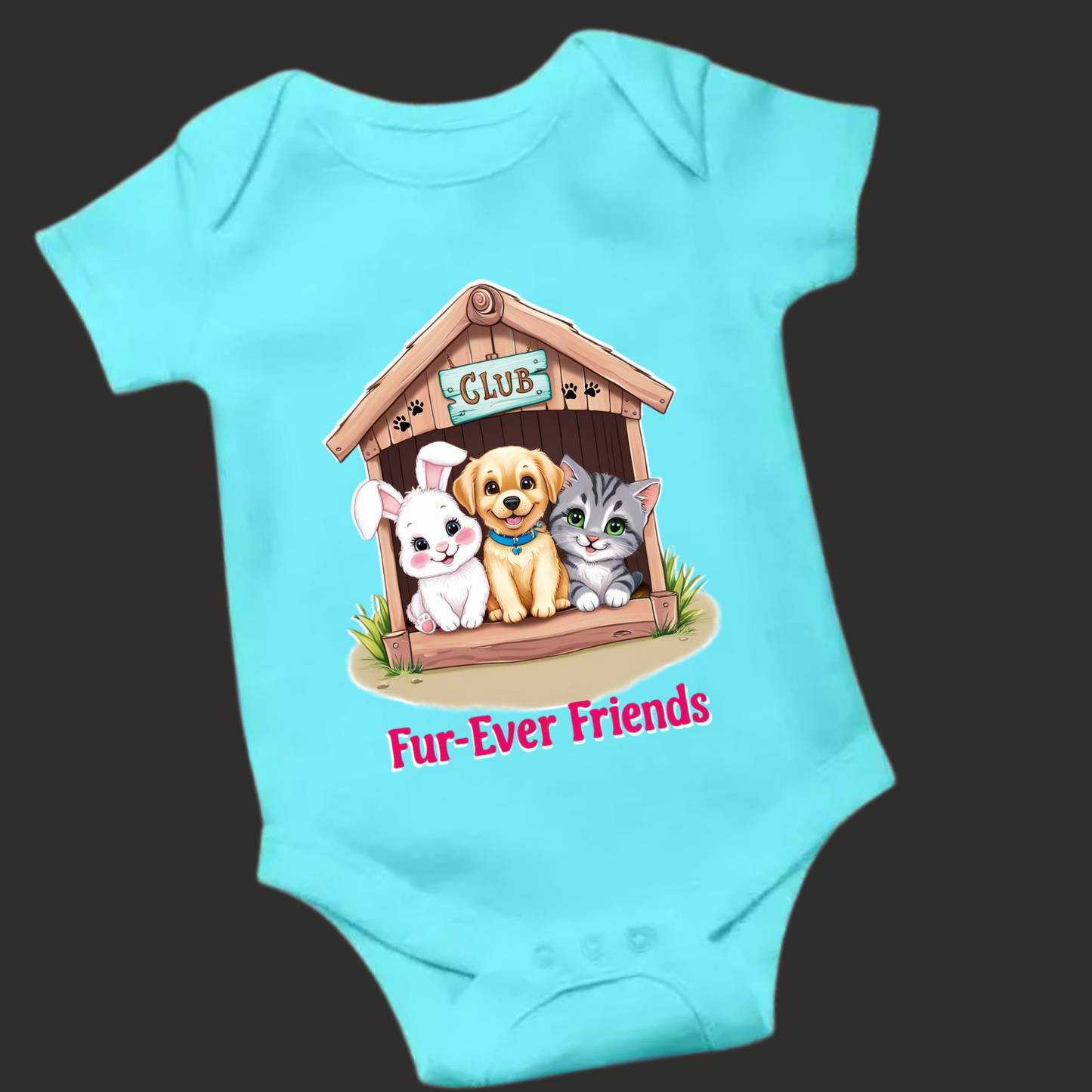 Fur-Ever Friends – Soft Animal Romper for Cuddly Babies