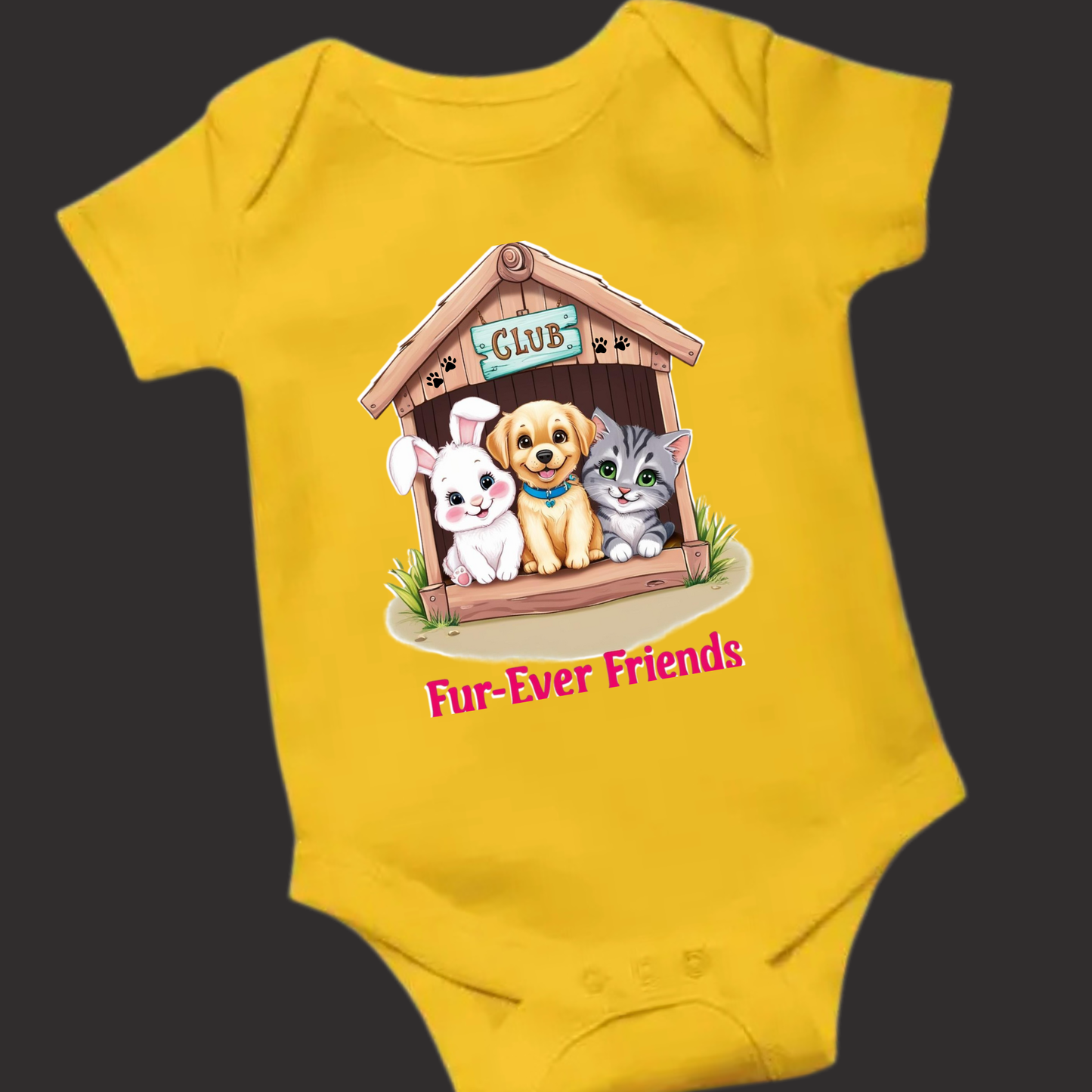 Fur-Ever Friends – Soft Animal Romper for Cuddly Babies
