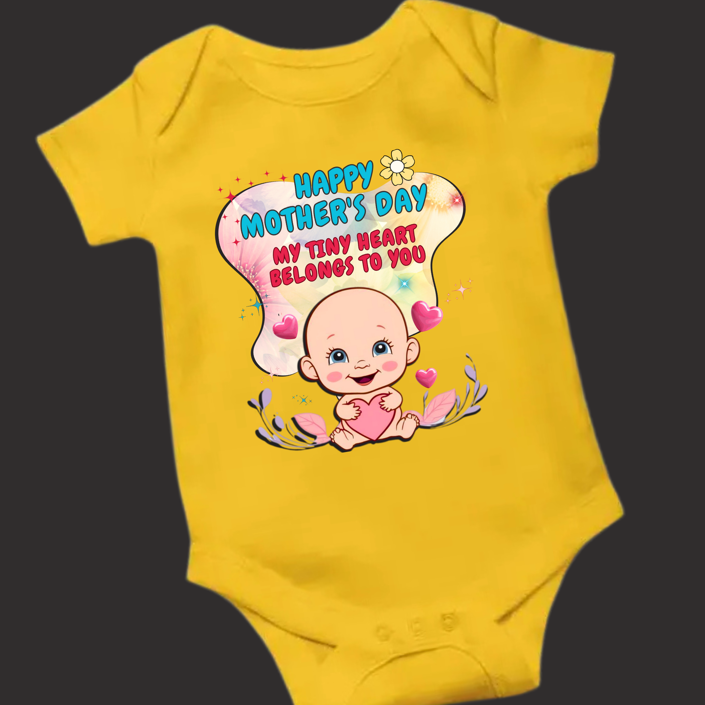 My Tiny Heart Belongs to You – Mother’s Day Special Romper ( Unisex)