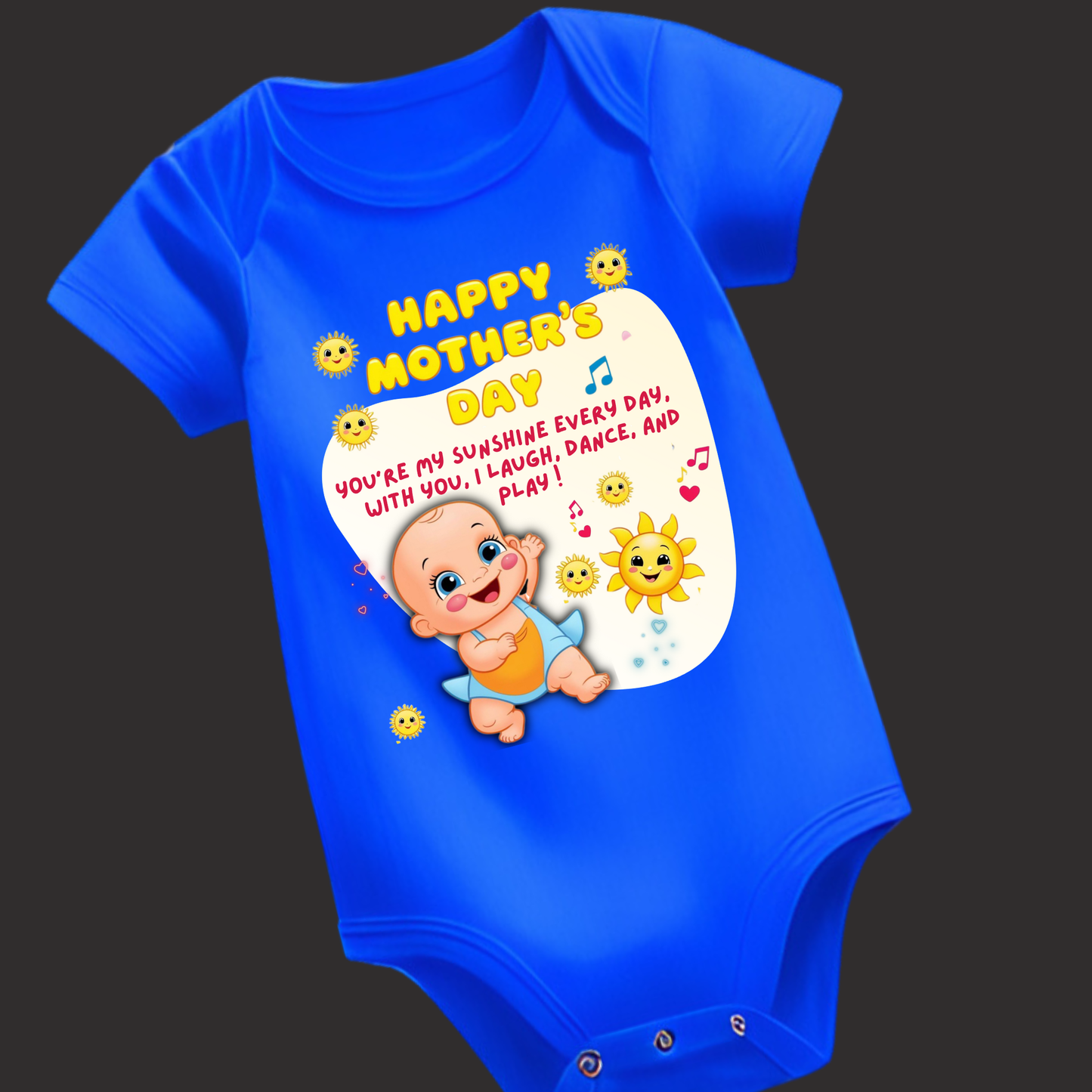 You Are My Sunshine Everyday – Mother's Day Romper (unisex)