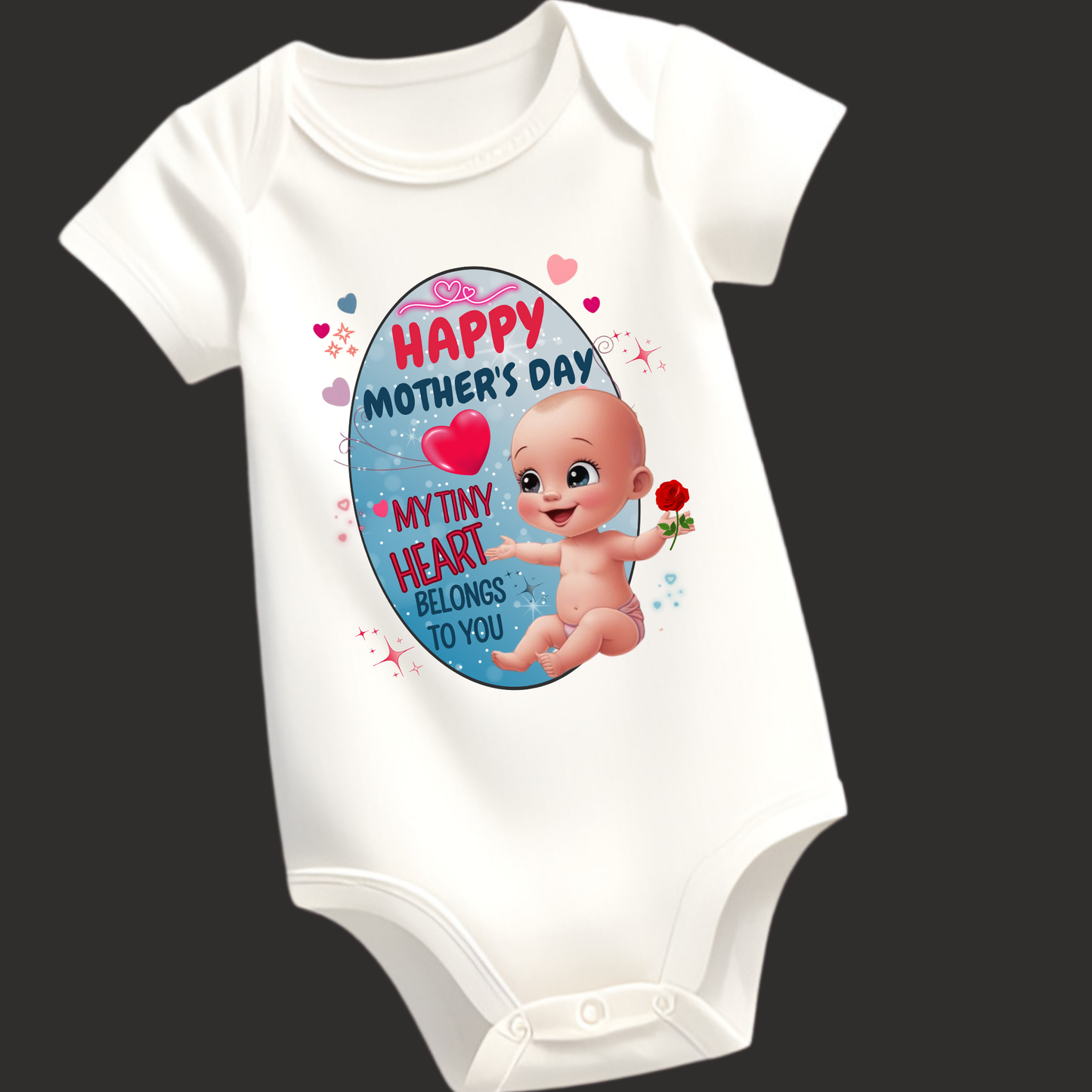 Happy Mother's Day – Tiny Heart Baby Romper