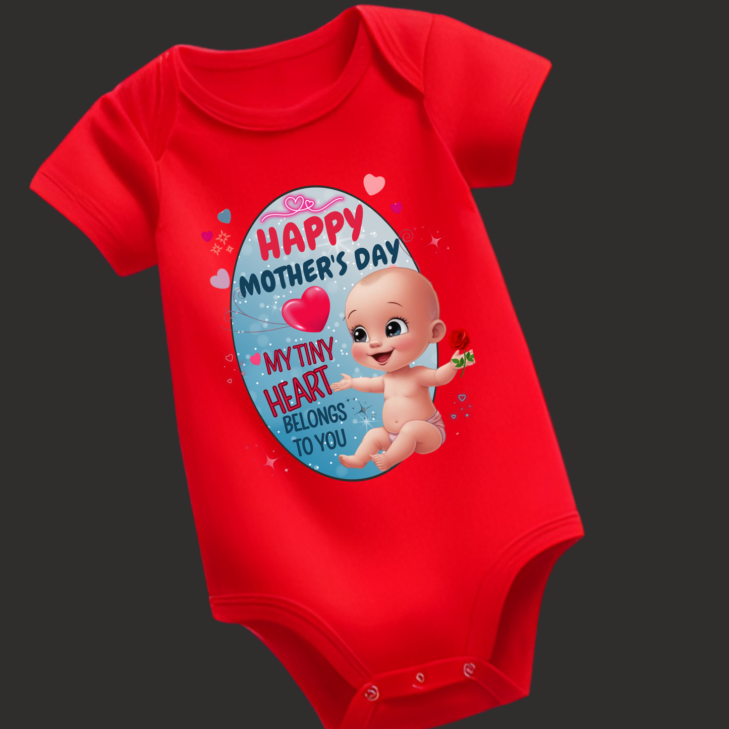 Happy Mother's Day – Tiny Heart Baby Romper