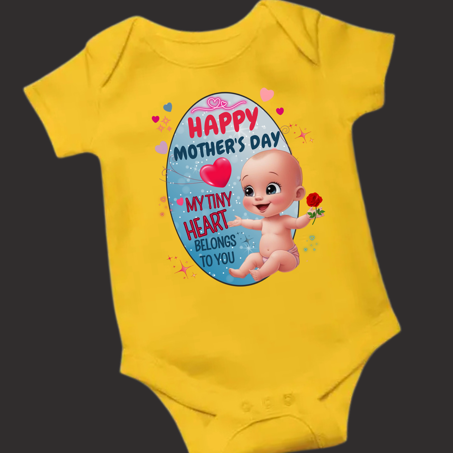 Happy Mother's Day – Tiny Heart Baby Romper