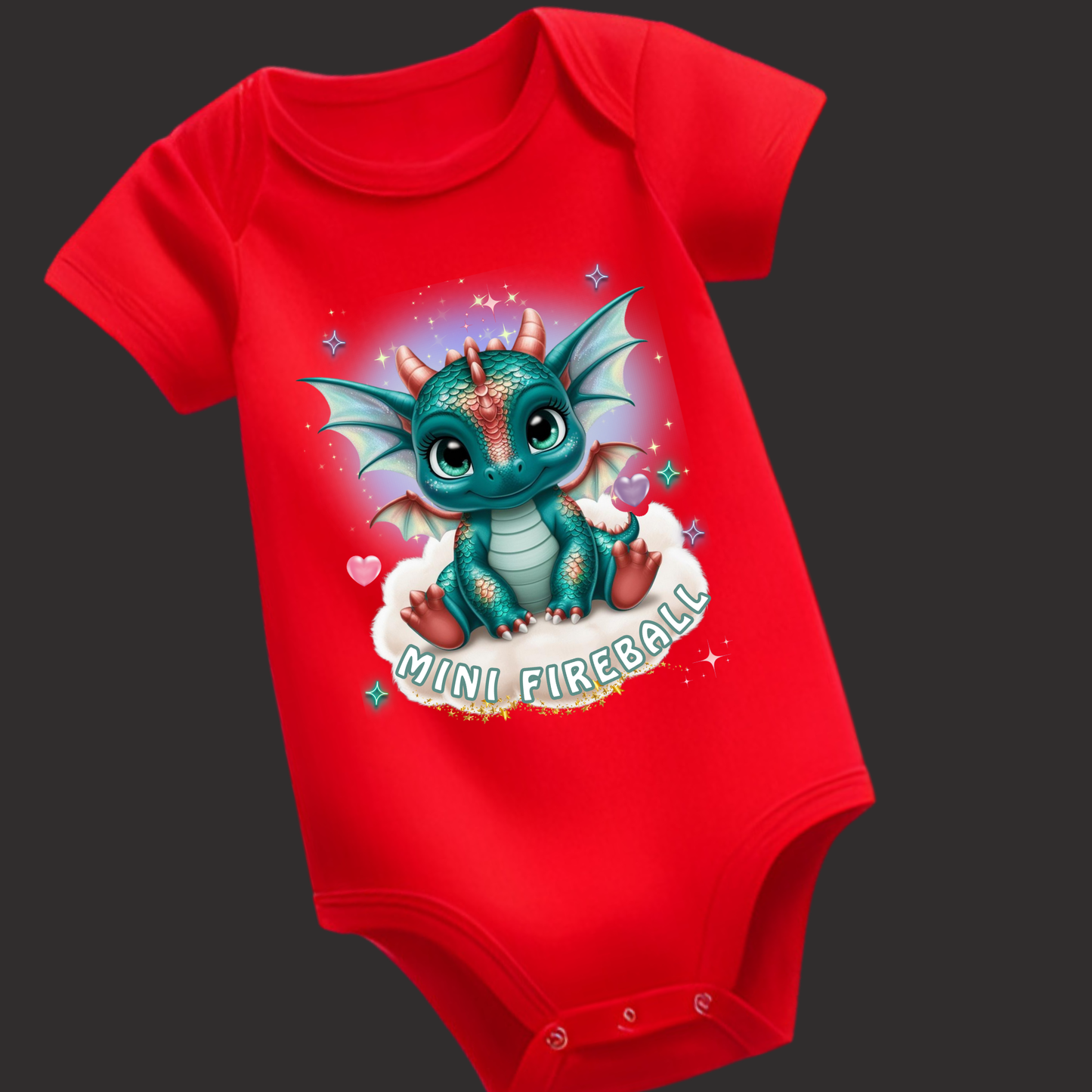 Lil' Dragon Collection – "Mini Fireball" Romper