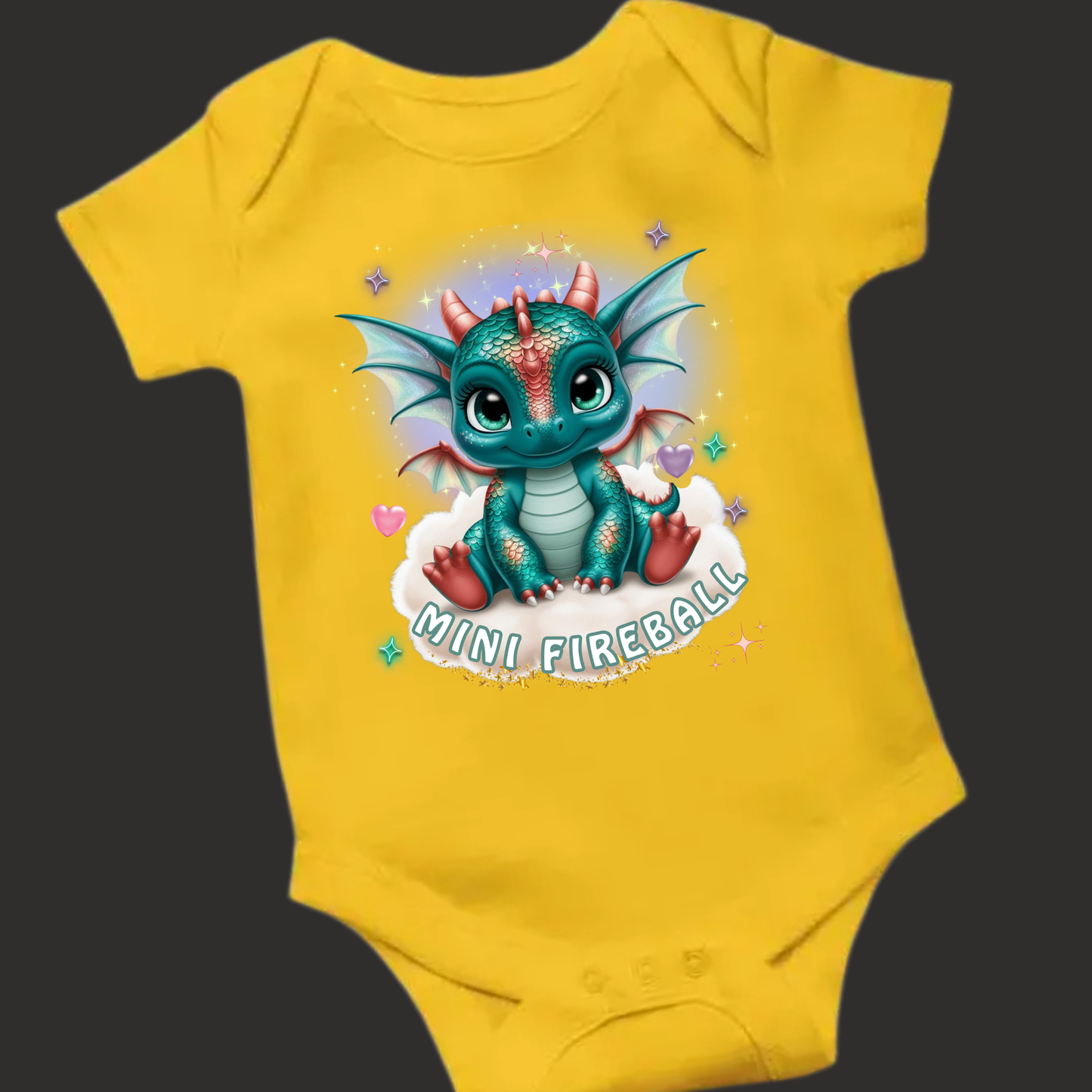 Lil' Dragon Collection – "Mini Fireball" Romper