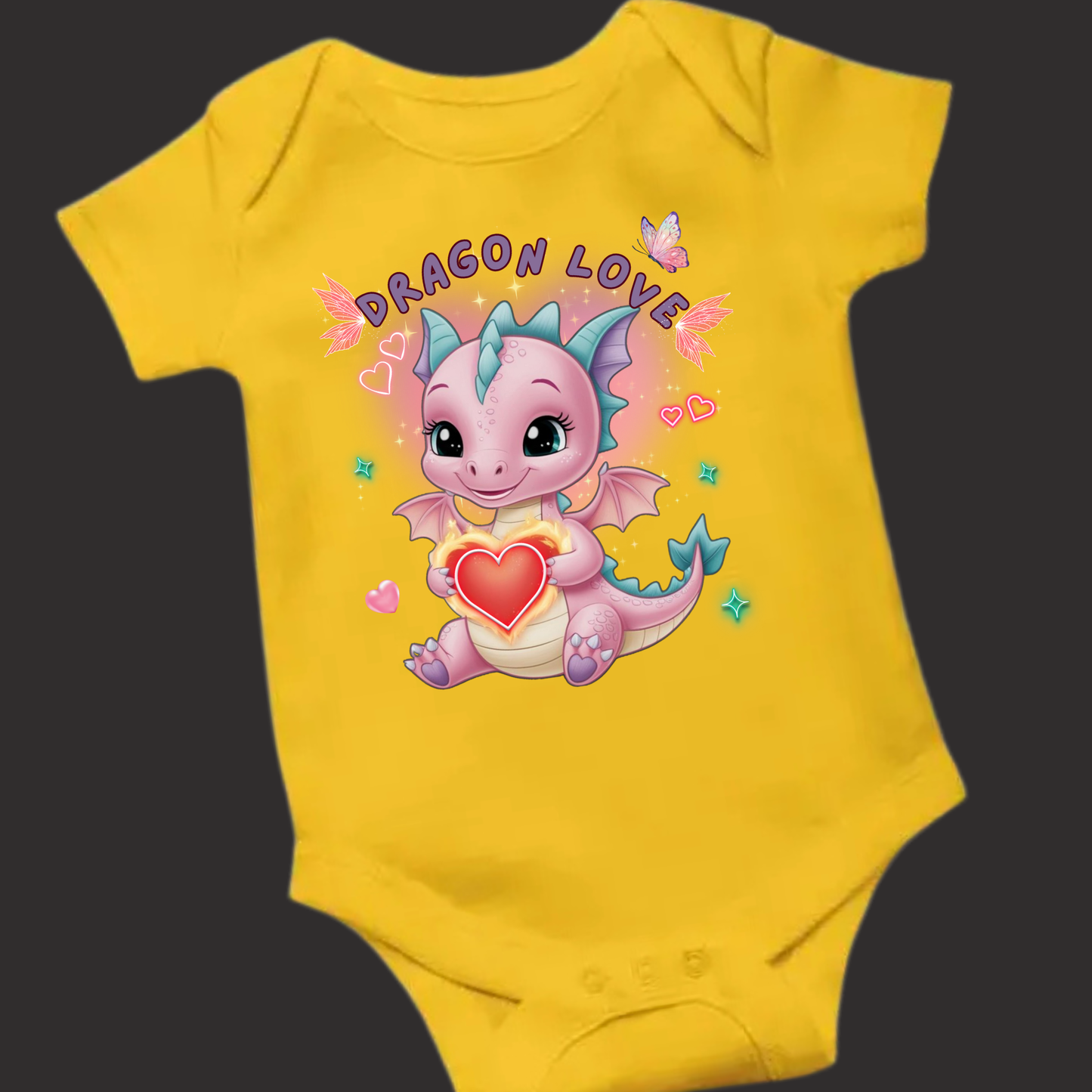 Lil' Dragon Collection – "Dragon Love" Romper
