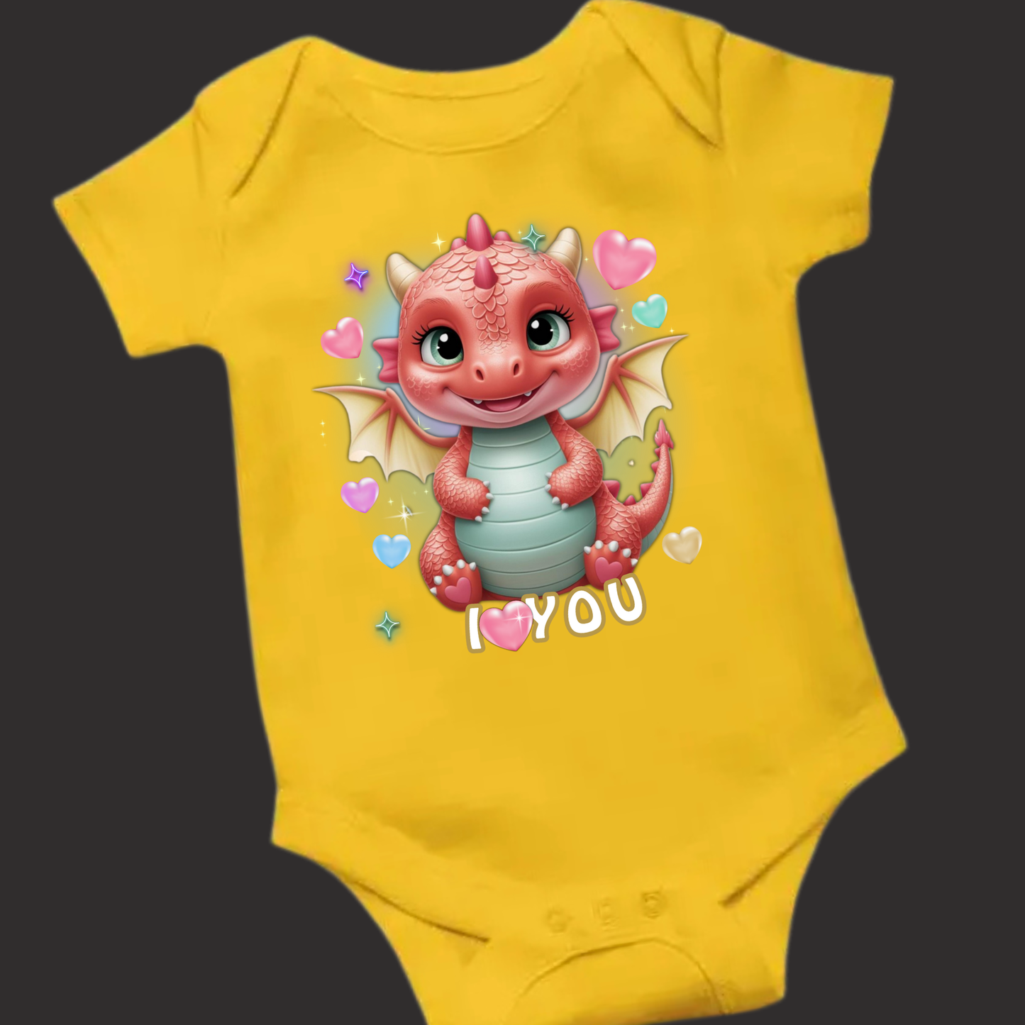Lil' Dragon Collection – "I Love You" Romper