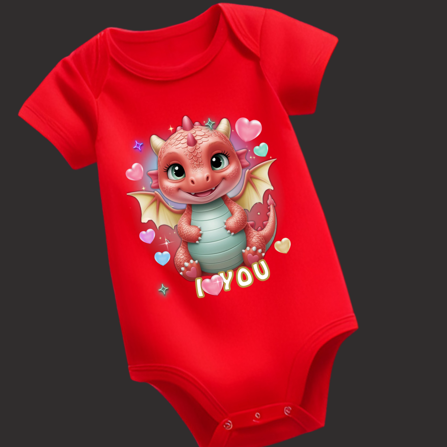 Lil' Dragon Collection – "I Love You" Romper