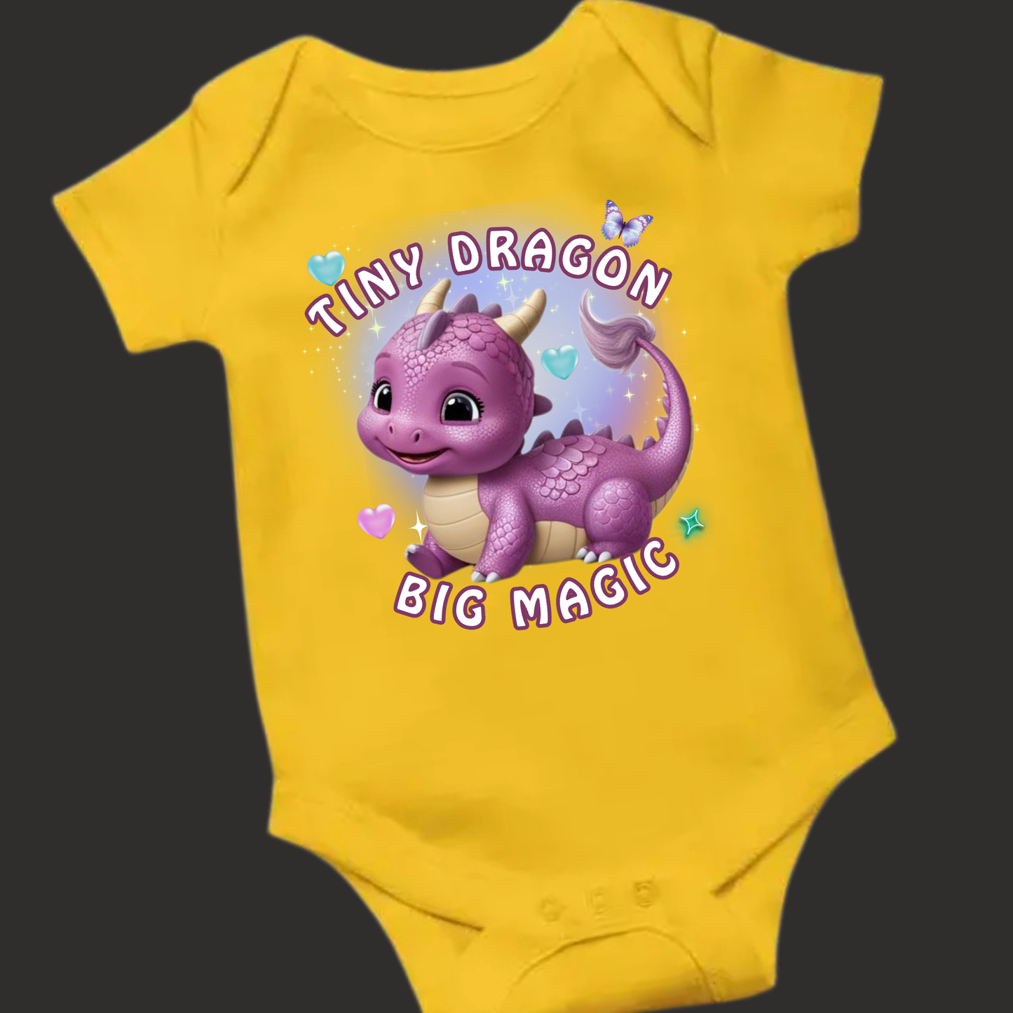 Lil' Dragon Collection – "Tiny Dragon, Big Magic" Romper