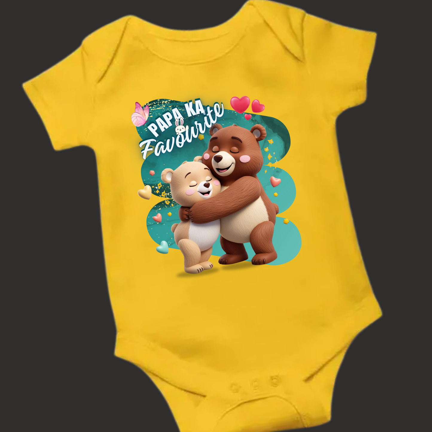 Papa Ka Favourite – Custom Baby Romper | Father's Day Special
