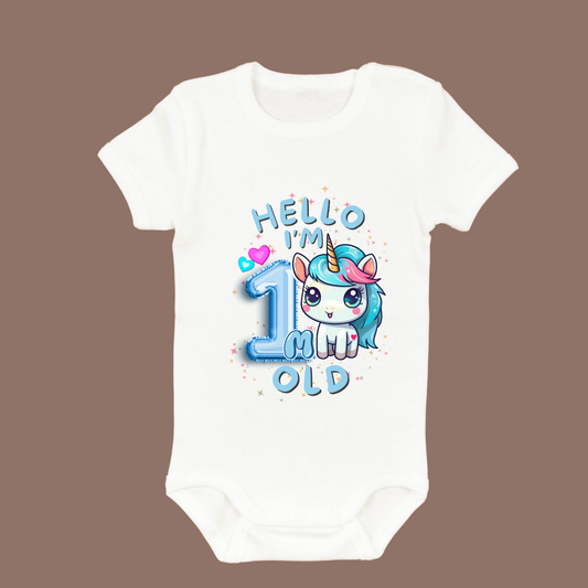 Adorable Baby Milestone Rompers | 1 month old | Soft & Comfy Cotton