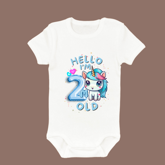 Adorable Baby Milestone Rompers | 2 month old | Soft & Comfy Cotton