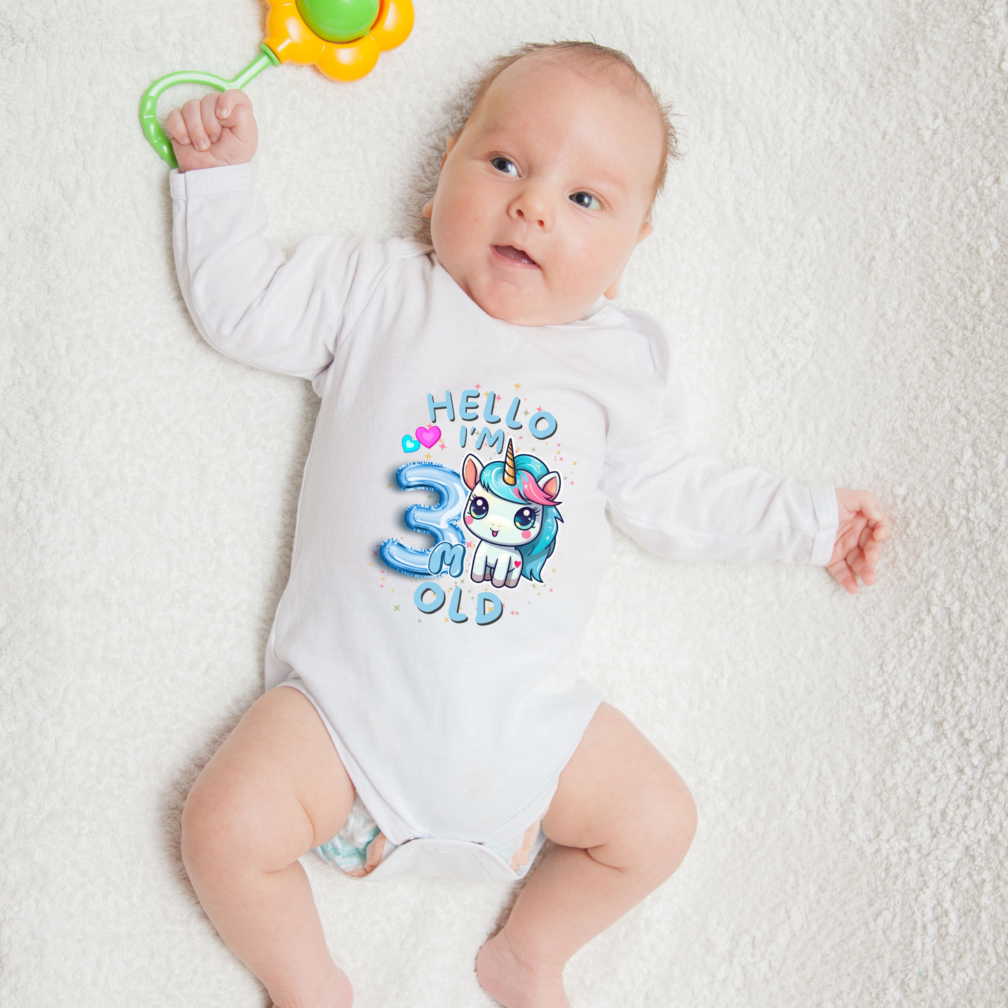 Adorable Baby Milestone Rompers | 3 month old | Soft & Comfy Cotton