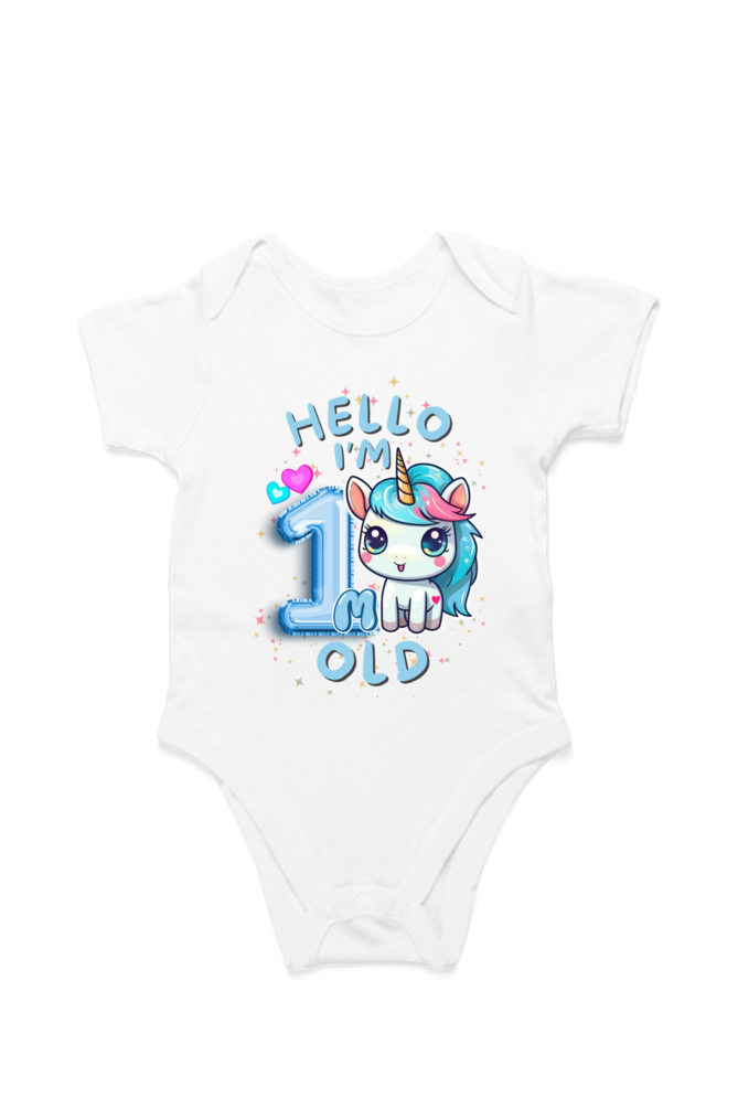 Adorable Baby Milestone Rompers | 1 month old | Soft & Comfy Cotton