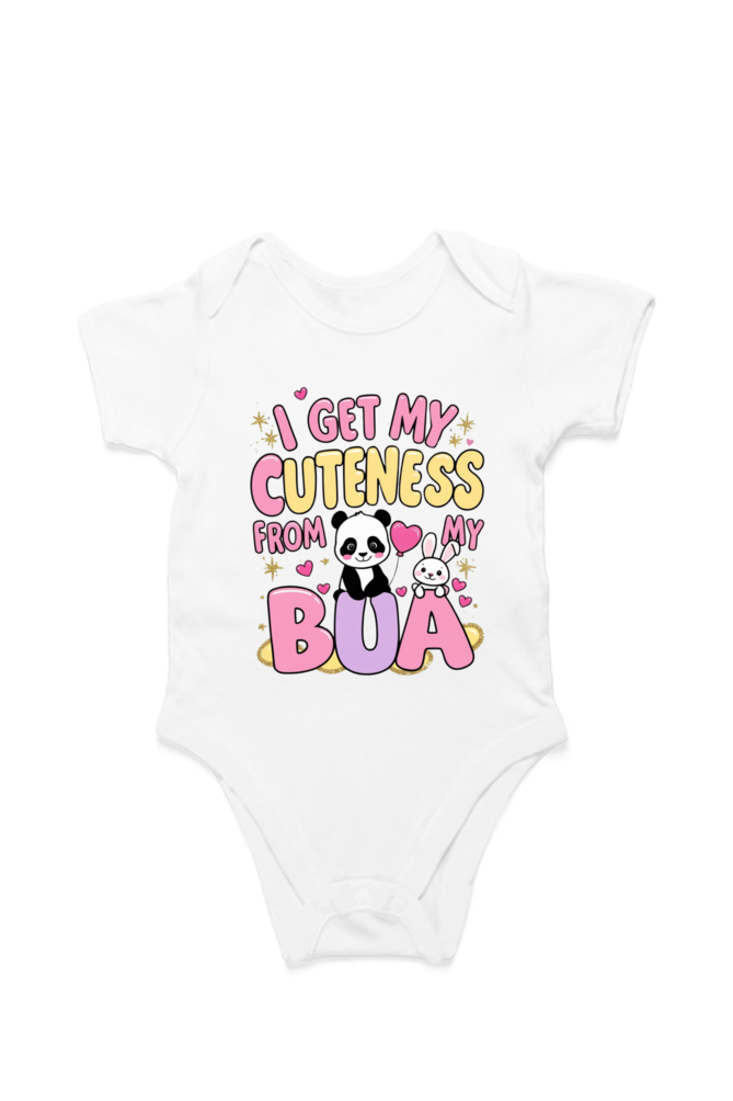Adorable Bua-Themed Cotton Baby Romper – Custom-Made for Comfort and Style