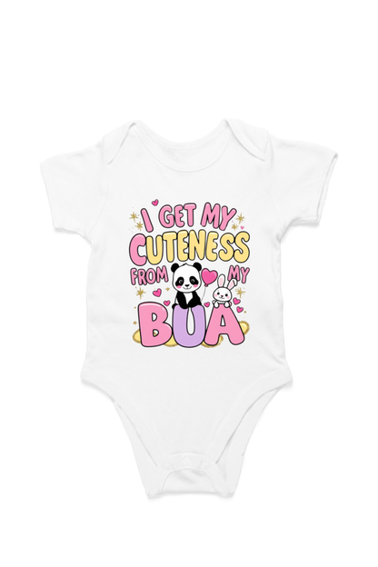 Adorable Bua-Themed Cotton Baby Romper – Custom-Made for Comfort and Style