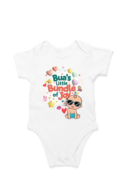 Adorable Bua-Themed Cotton Baby Romper – Custom-Made for Comfort and Style