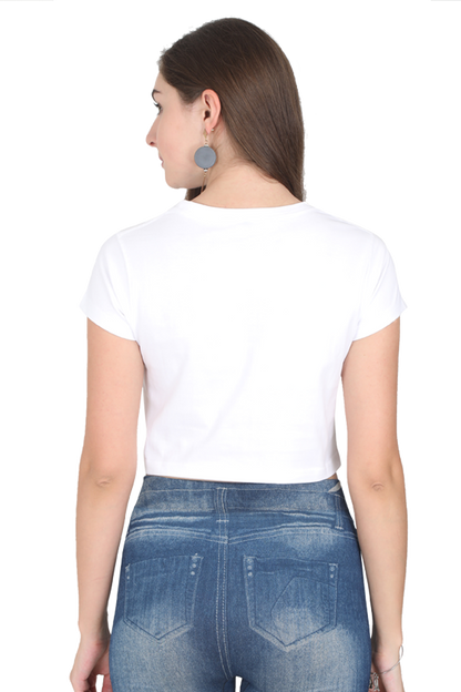 Funny Coffee Quote Teen Crop Top