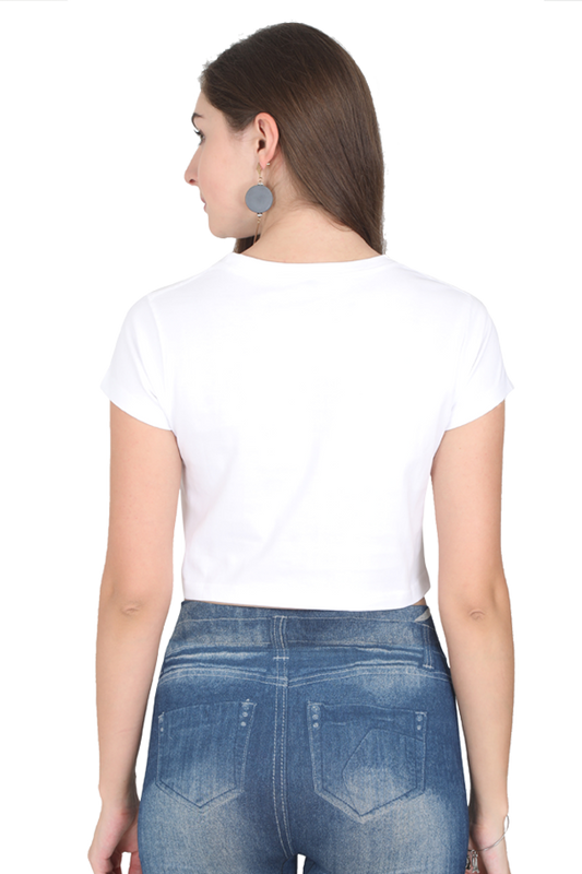 Funny Coffee Quote Teen Crop Top