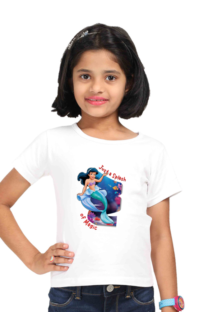 Just a Splash of Magic" Toddler T-Shirt (Ocean Mermaid Theme, 0-5 Years)