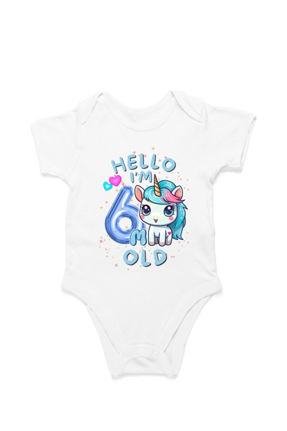 Adorable Baby Milestone Rompers | 6 month old | Soft & Comfy Cotton