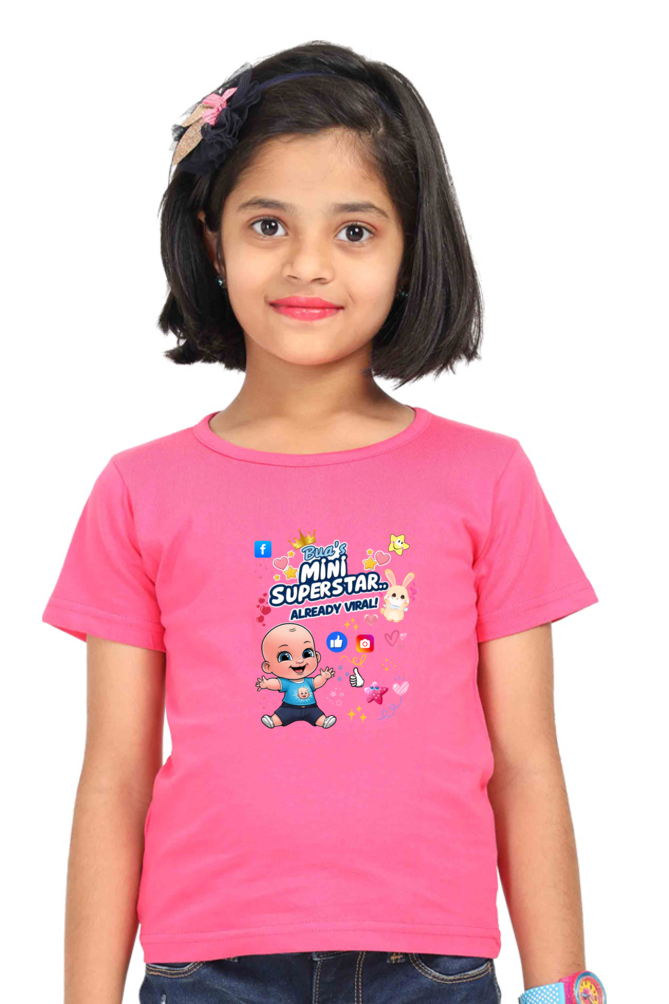 Adorable Bua- Girls T-shirts – Custom-Made for Comfort and Style