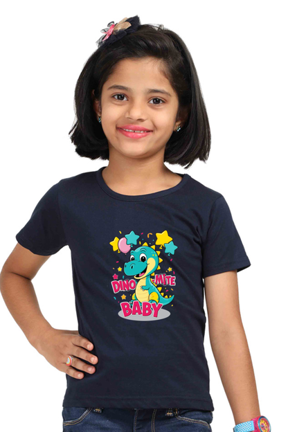 Baby Dinosaur - 'Dino-Mite Baby' Design | Soft Cotton Toddler T-Shirt