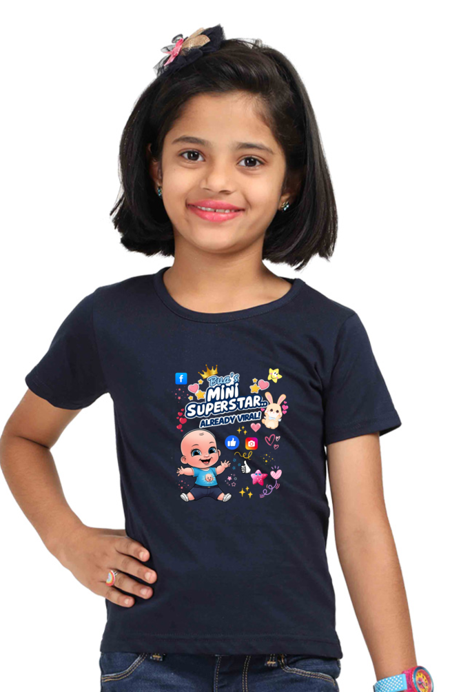 Adorable Bua- Girls T-shirts – Custom-Made for Comfort and Style