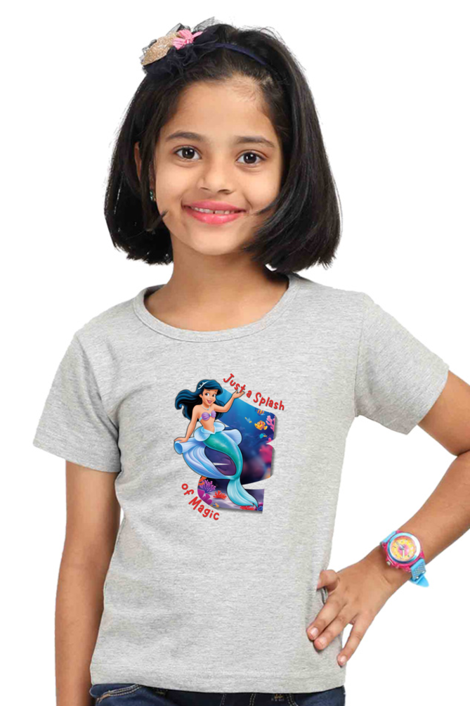 Just a Splash of Magic" Toddler T-Shirt (Ocean Mermaid Theme, 0-5 Years)