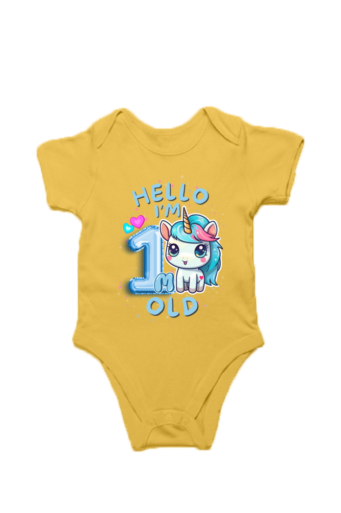 Adorable Baby Milestone Rompers | 1 month old | Soft & Comfy Cotton