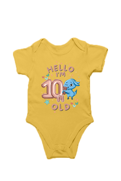 Adorable Baby Milestone Rompers | 10 months old |  Soft & Comfy Cotton